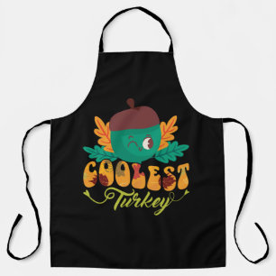 coolest turkey fall thanksgiving day apron