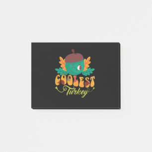 coolest turkey fall thanksgiving day post-it notes