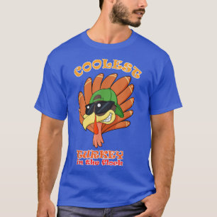 Coolest Turkey In The Flock I Happy Thanksgiving T T-Shirt