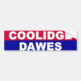 Coolidge-Dawes Bumper Sticker