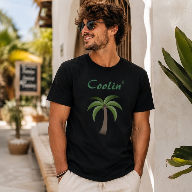 Coolin’ Palm Tree Tropical Vacation T-Shirt (Creator Uploaded)
