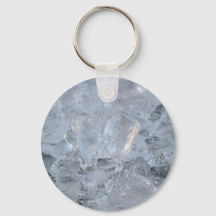 Cooling Ice Cube Texture Image Keychain