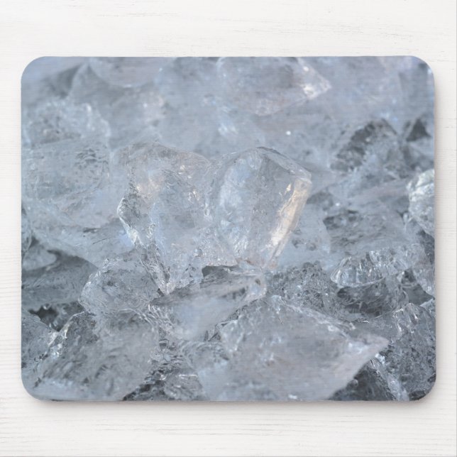Cooling Ice Cube Texture Image Mouse Pad (Front)