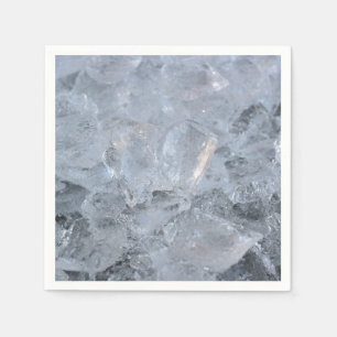 Cooling Ice Cube Texture Image Napkin