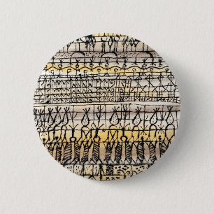 Cooling in a hot zone garden' (1924) by paul klee 2 inch round button
