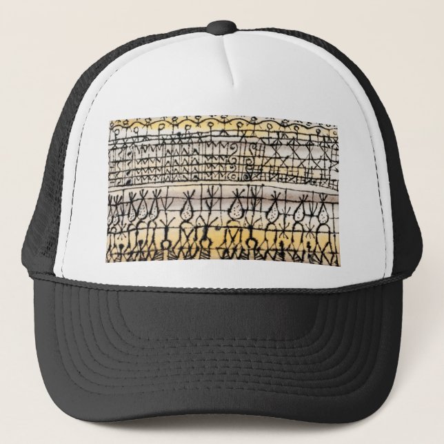 Cooling in a hot zone garden' (1924) by paul klee trucker hat (Front)