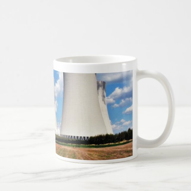 Cooling Towers Of A Nuclear Power Station Coffee Mug (Right)