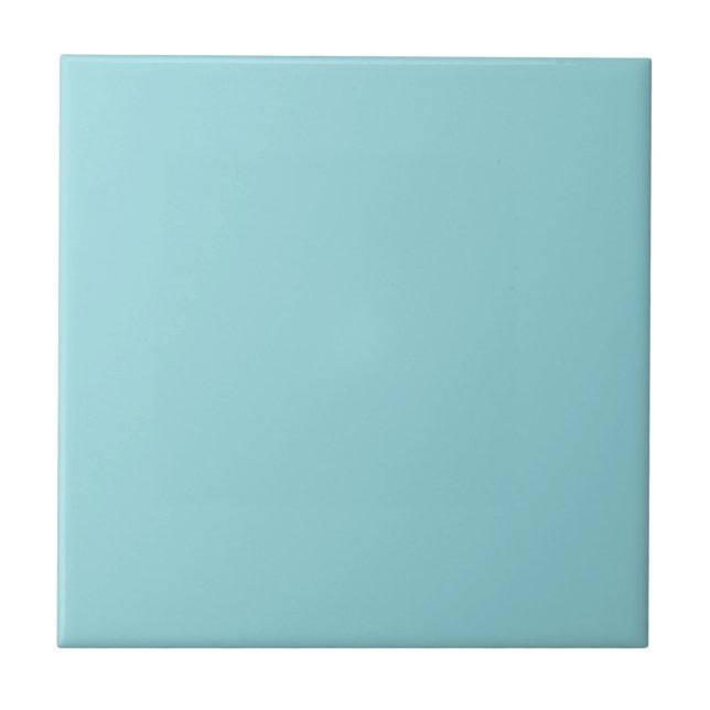 Cooling Waterspout Blue Solid Colour Print, Pastel Tile (Front)