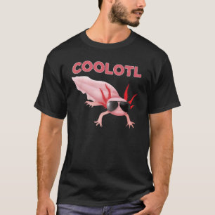 Coolotl Cool Axolotl Pink Salamander Kids Mom Dad T-Shirt
