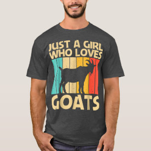 Cools Goats Design For Girls Women Goats Farmer Fa T-Shirt