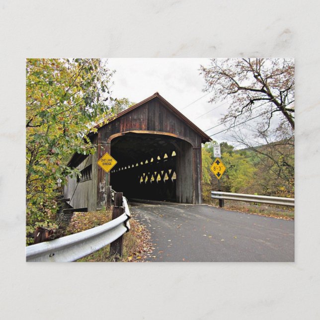 Coombs Covered Bridge in Autumn Postcard (Front)