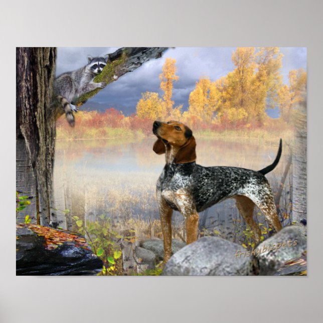Coon Dog Trees Raccoon Poster (Front)