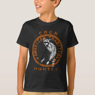 Coon Hunter American Patriotic Raccoon Hunting Tra T-Shirt