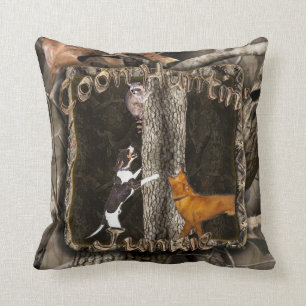 Coon Huntin' Junkie Pillow