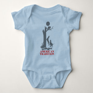 COON HUNTING BABY BODYSUIT