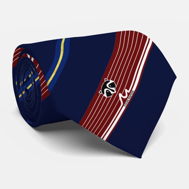 Coon Rapids (Minnesota) city flag Neck Tie (Rolled)