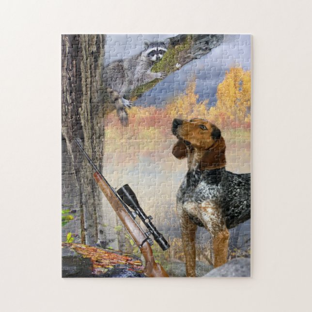 Coon Trapped in a Tree Puzzle (Vertical)