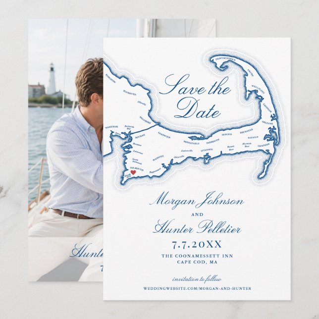 Coonamessett Inn Wedding Save The Date (Front/Back)