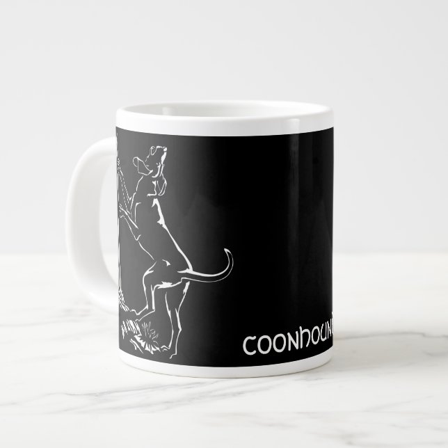 Coonhound Chien Coffee Mug Personnalisé Dog Cup (Devant gauche)