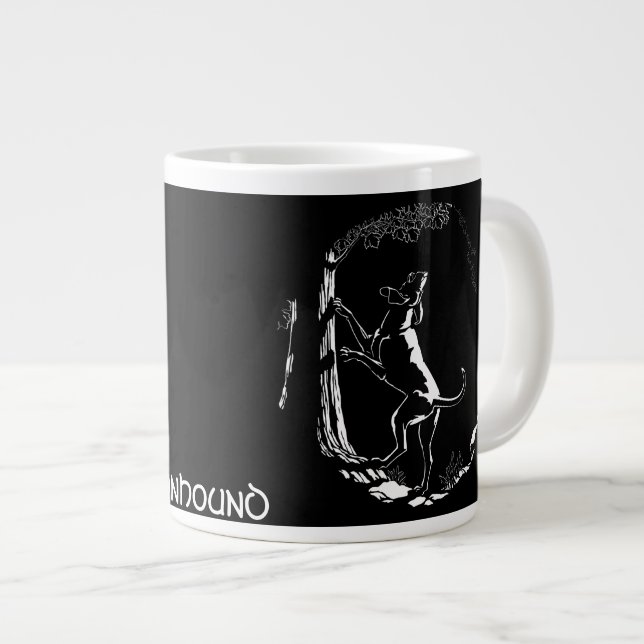 Coonhound Chien Coffee Mug Personnalisé Dog Cup (Devant droit)