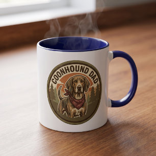 Coonhound Dad Coffee Mug Hound Dog Dad Gift