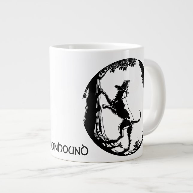 Coonhound Dog Coffee Mug Personnalisé Dog Cup (Devant droit)