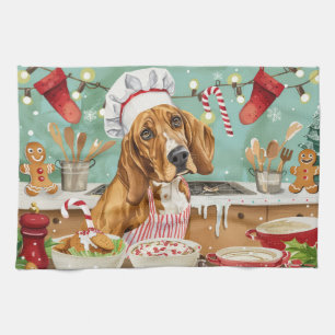 Coonhound Holiday Baking: Festive Christmas Kitchen Towel
