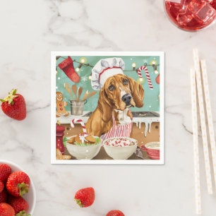 Coonhound Holiday Baking: Festive Christmas Napkin