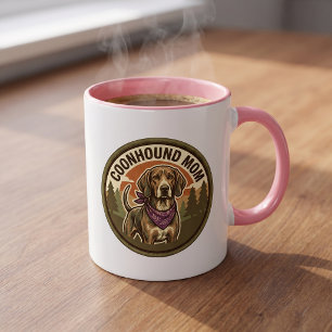 Coonhound Mom Coffee Mug Hound Dog Mom Gift