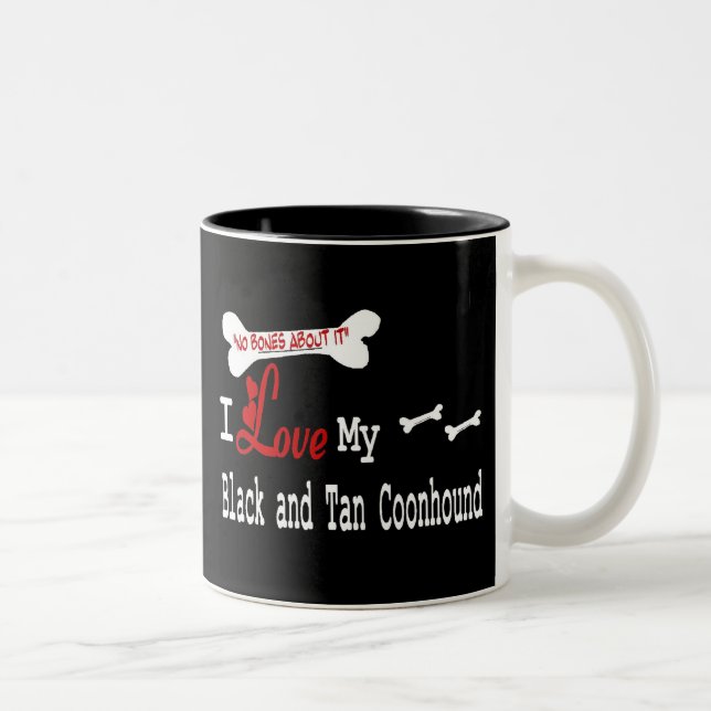 Coonhound Noir Et Tan (I Love) Mug (Droit)