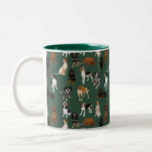 Coonhound Two-Tone Coffee Mug