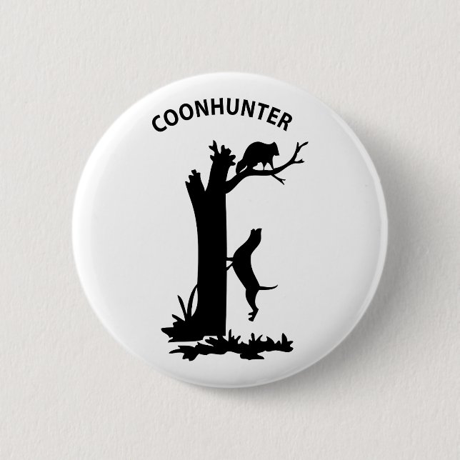 CoonHunter 2 Inch Round Button (Front)