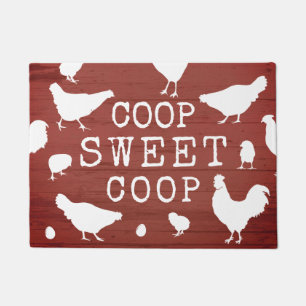 Coop Sweet Coop Homestead Chickens Hen House Doormat