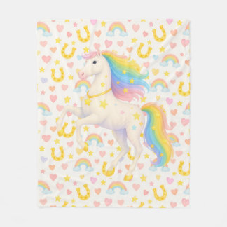 Cooper & Cody Best-Friend Horses Fleece Throw  Blanket