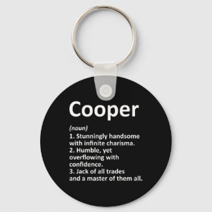 Cooper Definition Personalized Name Funny Birthday Keychain
