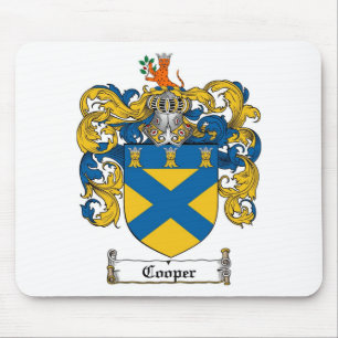 COOPER FAMILY CREST -  COOPER COAT OF ARMS MOUSE PAD