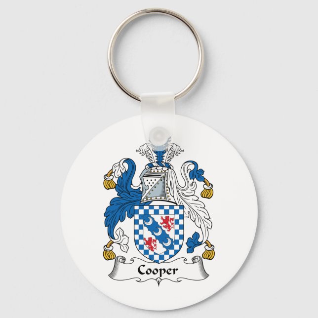 Cooper Family Crest Keychain (Front)