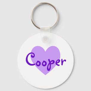 Cooper in Purple Keychain