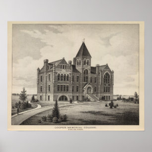 Cooper Memorial College, Sterling, Kansas Poster