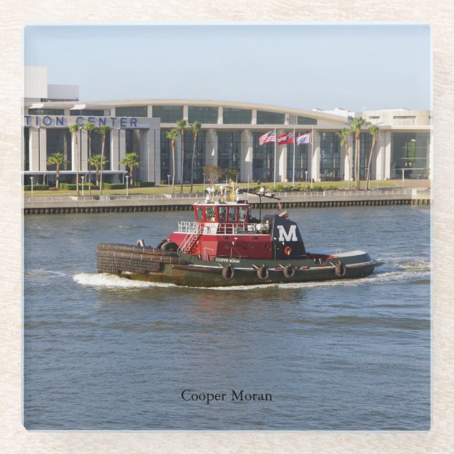 Cooper Moran glass coaster (Front)