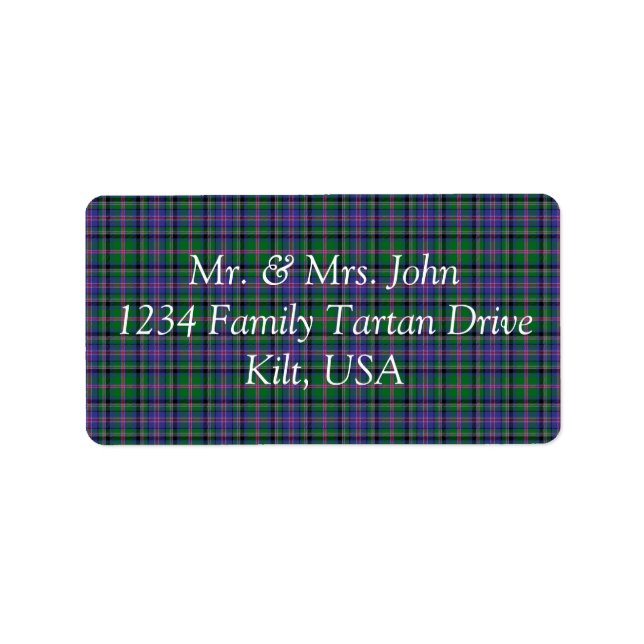 Cooper Tartan Étiquette (Devant)