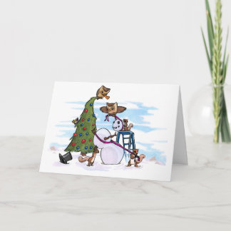 Cooperating in a Winter Wonderland Holiday Card