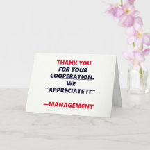 Cooperation Funny Thank You Office Humour
