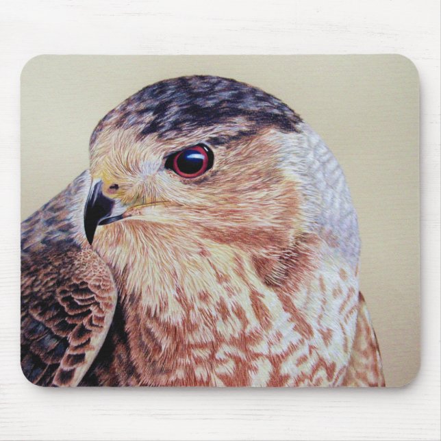 Coopers Hawk Mouse Pad (Front)
