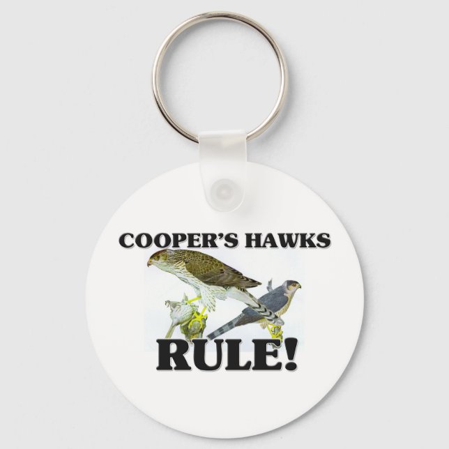 COOPER'S HAWKS Rule! Keychain (Front)