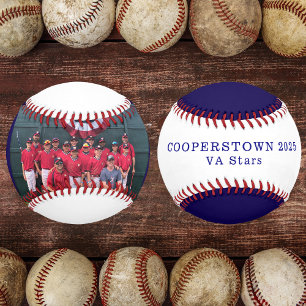 Cooperstown Baseball Team Photo Name Year Keepsake