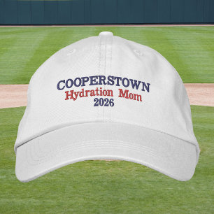 Cooperstown Hydration Mom   Funny Baseball Mom Embroidered Hat