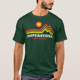 Cooperstown New York Vacation Sunset Mountain T-Shirt