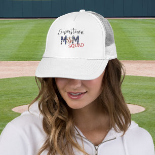Cooperstown NY Baseball Mom Squad Sports Mom Team Trucker Hat