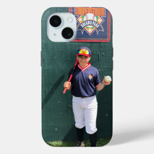 Cooperstown NY Baseball Player Photo iPhone 15 Case